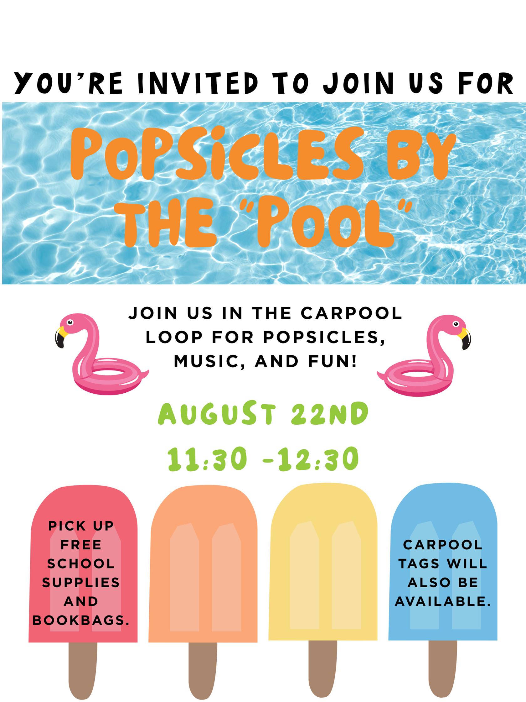  Popsicles by the "Pool"